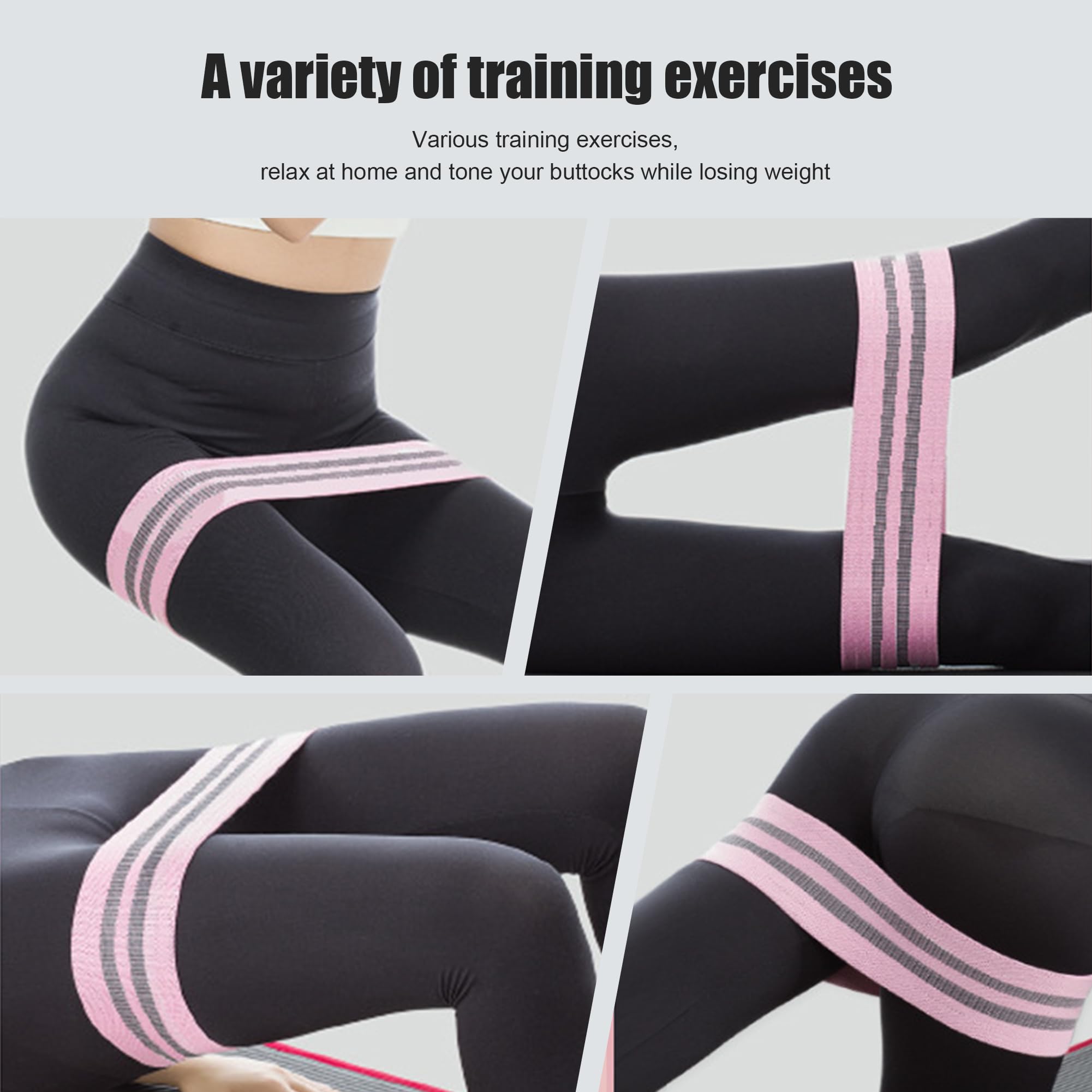 Resistance Bands Set (3 Levels) for Strength & Mobility – Green/Pink/Purple