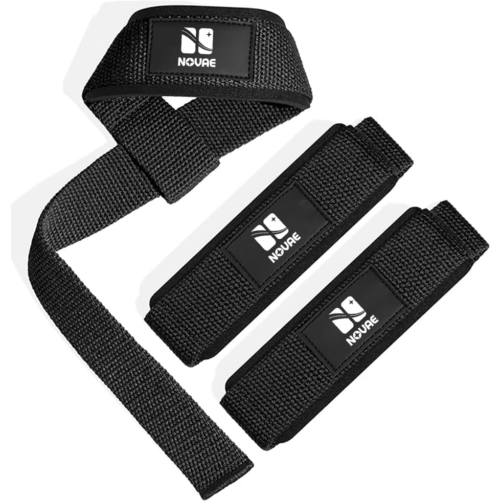 Padded Lifting Wrist Straps for Weightlifting & Deadlifts 18" Cotton