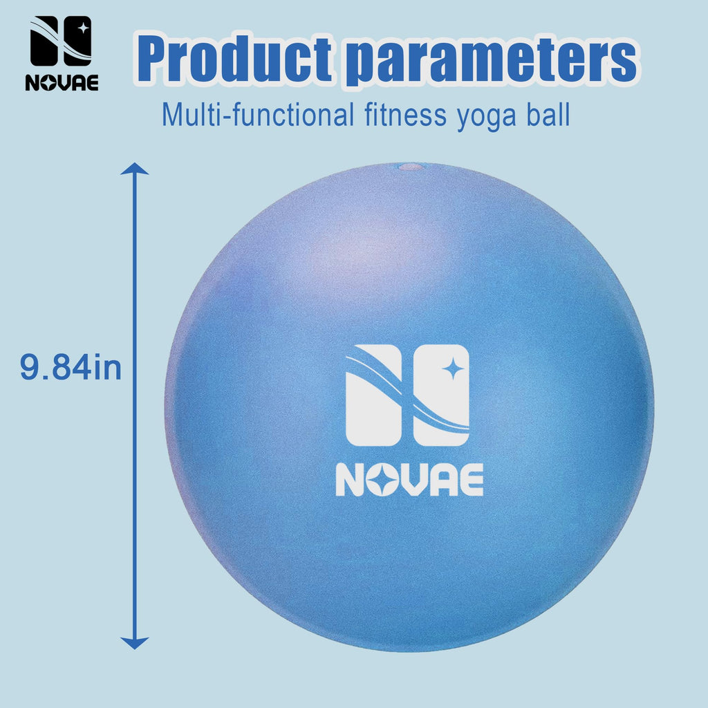 9-Inch Pilates Ball for Core, Balance & Stability - Light Blue