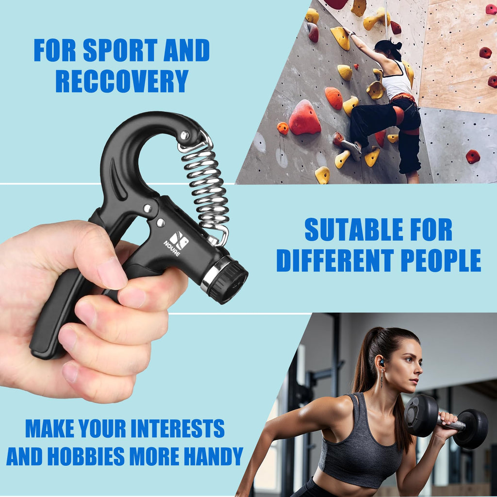 Adjustable Grip Strength Trainer (11–132 lbs) - 1 Piece